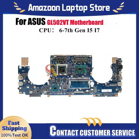 GL502VT Laptop Motherboard For ASUS ROG Strix GL502VMK GL502V GL502VM Notebook Mainboard With I5 I7 