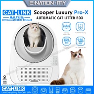 [CATLINK] Scooper Luxury Pro-X Luxury Version | AI Self Cleaning Litter Box WIFI App Monitoring Mult
