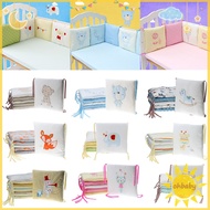 6PCs Baby Crib Bumper Cotton Infant Bed Cot Protector
