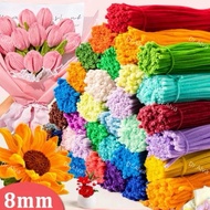 Dr.Alva Fuzzy wire 100pcs Dense Fuzzy Wire Chenille Stems Children's DIY Flower Creative Toy
