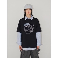 Codibook|Korea Korea AAKE AMUSED TEDDY OVER T Short Sleeve Top Women's Clothing