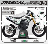DECAL HONDA CRF 150L PUTIH JEPANG TOKYO FULL BODY KEREN MINIMALIS SIMPLE MURAH TERBARU JAPAN TOKYO-