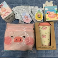 Lulu 豬 lulu pig 福袋 水杯 旅行袋 summer beach 櫻花