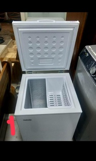 二手中古營業用上掀式冷凍櫃，冰櫃，只有冷凍功能，110v，保固3個月，請看照問大戶藥師