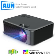 AUN A30CPro Mini Portable Projector 4K Smart TV Home Theater 3D Movie Cinema WIFI Projectors Baery LED Beamer For one