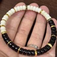 Original Ecological Bracelet with White Jade and Medicine Pills Bodhi Medicine Pills Double Combinat
