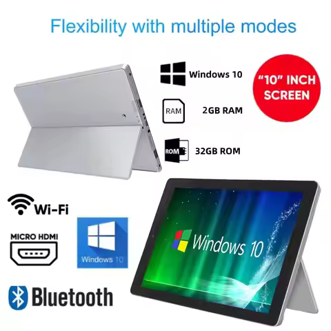W101 2GB RAM 32GB ROM 10.1" Intel Atom Z8350 32-bit Windows 10 Tablet 6000mAh 1*USB 3.0 HDMI Port 12