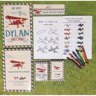 Personalized Aviation Themed Party Needs and Give Aways