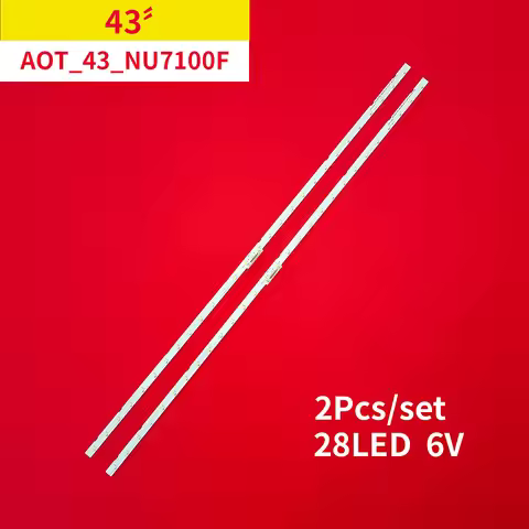 TV Led Backlight for Samsung 43" AOT_43_NU7100F_2X28_3030C UE43NU7100 UN43NU7100 BN44-00947A UE43NU7