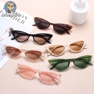 BAOEUOI36 Cat Eye Fashion Streetwear Small Frame Accessories Retro Sunglasses