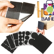 BAIHEE 1/4/9/16PCS Floor Protectors Square Round Bottom Caps Black Foam Table Feet Covers