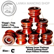 Golongan pancing joran timbang lubang kecil bobok bahan kayu pilihan serat premium