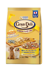 Hạt Gran-Deli 700g Cho Chó Trưởng Thành Topping Rau Củ Cá Khô