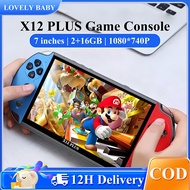 X12 Plus Handheld Game Console 7-Inch 10000+ Games PSP Nostalgic Player Cheap Boy Gift Toy