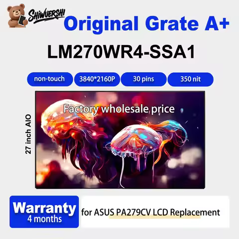 Original NEW 27 inch 4k 60Hz LCD screen LM270WR4-SSA1 LM270WR4 SSA1 LM270WR4(SS)(A1) For BenQ SW271 