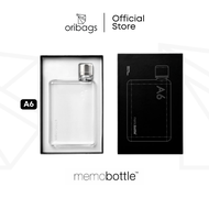 A6 Memobottle - The Flat Water Bottle Designed to fit in Your Bag | BPA Free | 12oz (375ml)