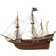 西班牙 OcCre 奧克爾｜DIY博物館級木模型船 - Buccaneer海盜船與專屬顏料組【難易度:易】