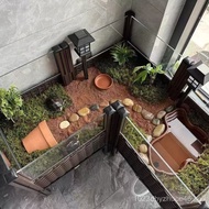 Outdoor Turtle Tank Breeding Box Amphibian Land and Water Household Landscape Box Yellow Edge Turtle