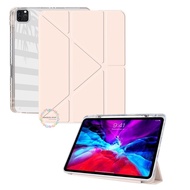 TRIFOLD Y-FOLD Acrylic Case IPAD With Pen Holder for IPAD AIR 3 4 5 / IPAD GEN 7th 8th 9th / IPAD PR