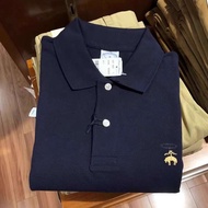 Brooks Brothers / Booker Brothers เสื้อยืดคอปกผู้ชายธุรกิจลำลองผ้าฝ้ายแขนสั้นเสื้อโปโลสำหรับผู้ชาย
