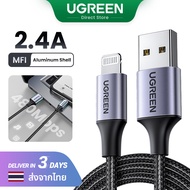 【Apple】UGREEN 20W MFI USB A to Lightning Charging Cable for iPhone 14 13 Pro Max iPad iPod Model: 60156