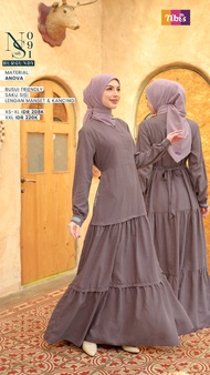 Gamis Nibras Terbaru NS 091 - Gamis Nibras Terbaru 2023 Mewah / Gamis Wanita Model Terbaru / Gamis Syari / Baju Gamis wanita Terbaru 2023 Lebaran / Gamis Remaja Modern / Baju Muslim Wanita / Gamis Jumbo