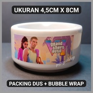 Gta 6 Round Ceramic Ashtray