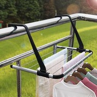 一件 移動迷你窗毛巾架 多功能太空鋁陽掛式曬衣架