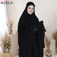 Mukena Bali Dewasa Jumbo Katun Rayon Polos ALULA Bahan Rayon Premium