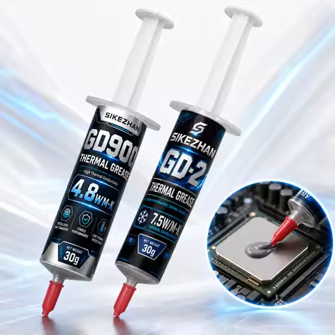 SIKEZHAN 2Pcs GD900 GD-2 Thermal Paste 30g Silicone Grease Cooling Compound for CPU GPU LED Heatsink