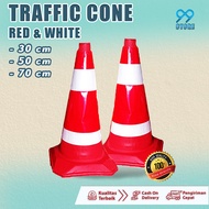 Traffic Cone / Kerucut Lalu Lintas 70 Cm / Kerucut Pembatas Jalan Raya Terlaris Cod
