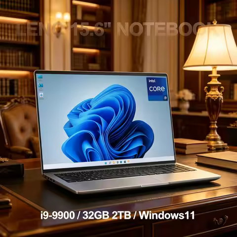 High Performance LENO HOT 15.6" PC Intel Core i9 9900 32GB 1TB/2TB Win11 HD Gaming & Office Laptop