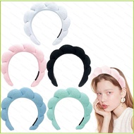 hj7 Sponge Flaky Clouds Headband Soft Stretchy Headbands Cozy Wrist Hair Accessories For Women hj7