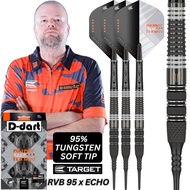 TARGET SOFT TIP DARTS - 18G RVB 95 X ECHO (Raymond Van Barney) 95% TUNGSTEN DART SET ORIGINAL DART