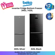 Beko Bottom Freezer Fridge 340L / 415L Inverter Fridge