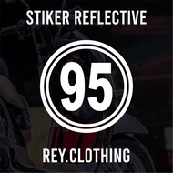 CUTTING STICKER NUMBER 95 WHITE