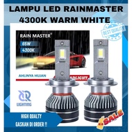 LED LAMP RAINMASTER 4300K WARM WHITE H4 h11 hb3 hb4 h1 h7 65W 130 watt WHITE yellow WHITE yellow yel