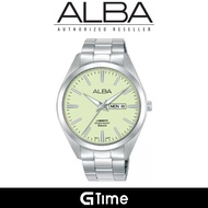 [Official Warranty] Alba AJ6211X1 AJ6211X AJ6211 Men's Analog Stainless Steel Watch Water Resistant 