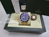 ROLEX 16618 LB SUBMARINER 藍圈藍面D頭紙