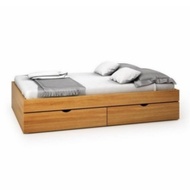 Dipan/tempat tidur minimalis kayu asli. ukuran 100x200