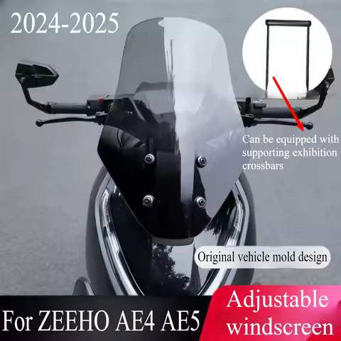 For ZEEHO AE4 AE5 2024-2025 Motorcycle Modified Windshield Wind Deflector Heightened Windshield Fron