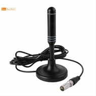 1 PCS Digital HD Freeview Antenna HDTV Antenna with 300cm Coax, Black Plastic Outdoor Waterproof for