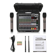 NEW BAXS Luggage MC80/MC80S Power amplifier 1200W 2-channel 8-channel audio mixer 7-segment equalize