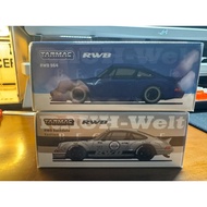 Brand New Unopened Tarmac Works 1/64 RWB 964 Taiwan 7-Eleven Limited, Blue+Silver One Set, Alloy Mat