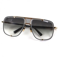 成色極佳 ▼ DITA DRX-2087 MACH FIVE 16FW 鈦金屬雙樑太陽眼鏡 黑色 金色 64□14-127 含示範鏡片 附眼鏡盒 日本製造 男士 原價：¥163,900