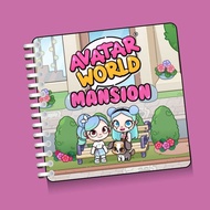 Avatar World Mansion Paper Doll Quiet Book Children's Toy for Disassembling and Disassembling Avatar