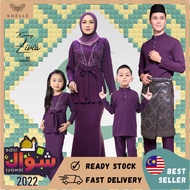 Noelle Baju Raya Family 2023 Baju Kurung Mother Child Baju Melayu Slim Fit Father Son Baby Sedondon LIVIA - DARK PURPLE 18