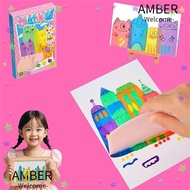 AMBER Squeegee Art Kids Paint Kit, Painting Art Supplies DIY Material Color Scratch Painting, Drawin