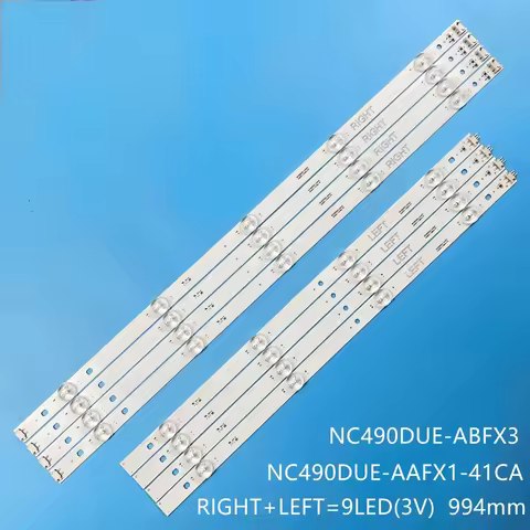 8PCS/Set LED Backlight Strips For 49UK6300MLB 49UK6300PLB 49UK6300PUE 49UK6310PSE 49UK6390P 49UK6400