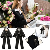 Sunflower Fabric Bow Tie Brooch Mourning Joint Brooch Workwear Ribbon You Black Respect Shows M4m9